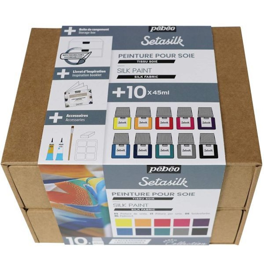 Coffrets & Cadeaux Creastore | Coffret Atelier Peinture Sur Soie - Pebeo