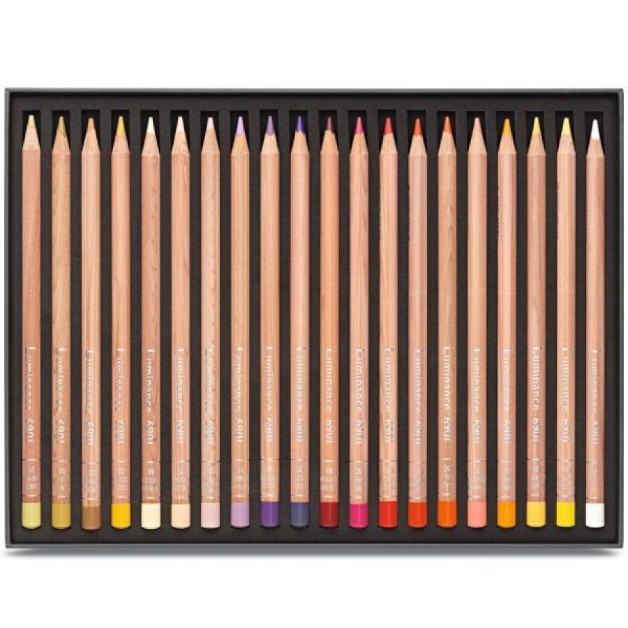 Dessin & Arts Graphiques Creastore Crayons De Couleurs | Boite De 40 Crayons Luminance 6901 - Caran D'Ache