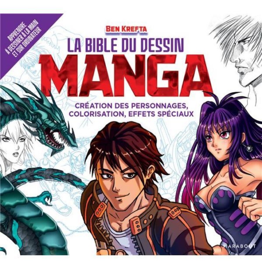 Dessin & Arts Graphiques Creastore Livres Dessin Mangas | Livre La Bible Du Dessin Manga