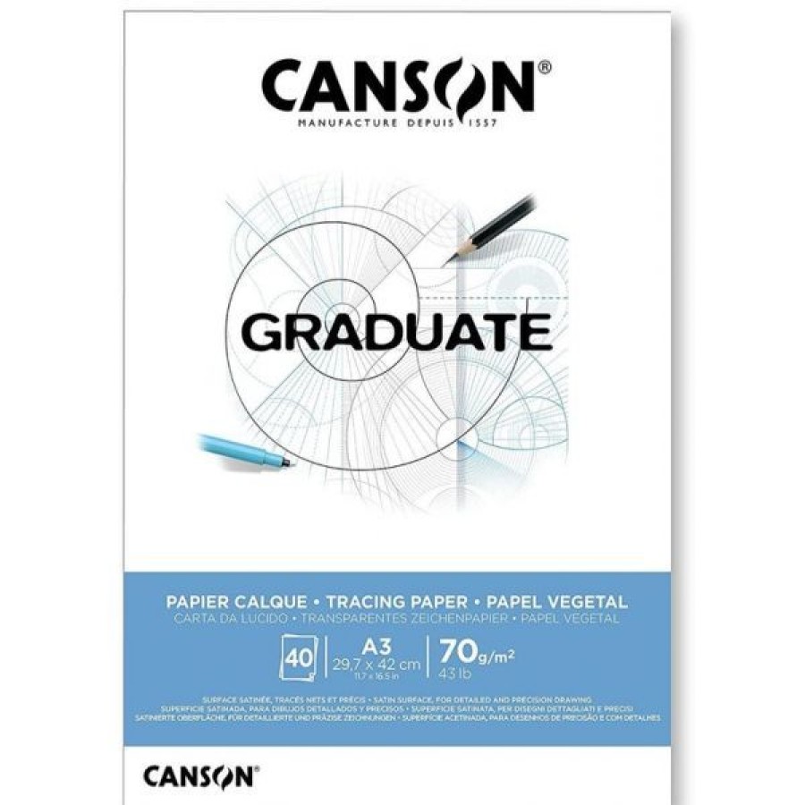 Papiers Creastore Papiers Calques | Bloc Graduate Papier Calque- Canson