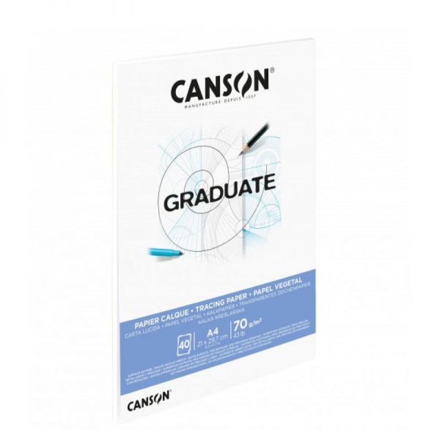 Papiers Creastore Papiers Calques | Bloc Graduate Papier Calque- Canson