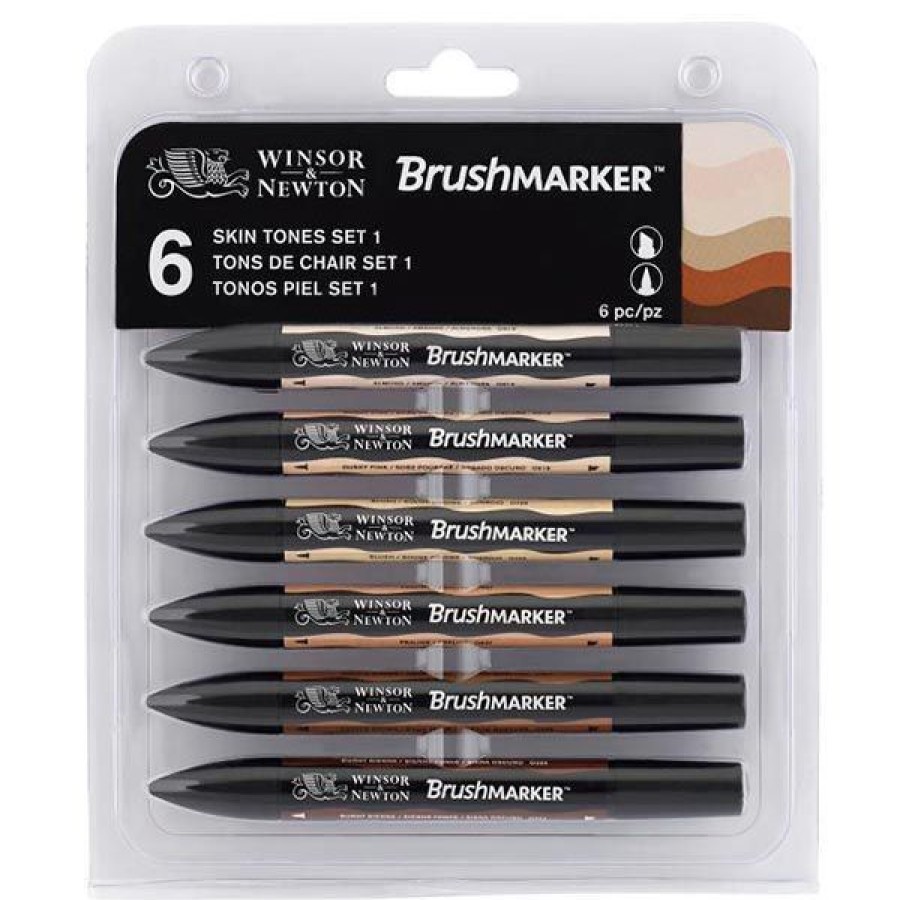 Dessin & Arts Graphiques Creastore Feutres | Set De 6 Brushmarker - Tons Chair - Winsor & Newton