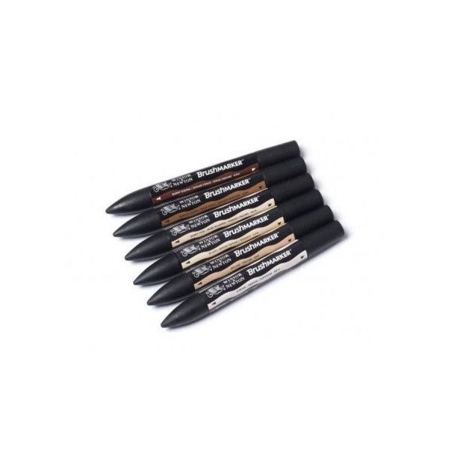 Dessin & Arts Graphiques Creastore Feutres | Set De 6 Brushmarker - Tons Chair - Winsor & Newton