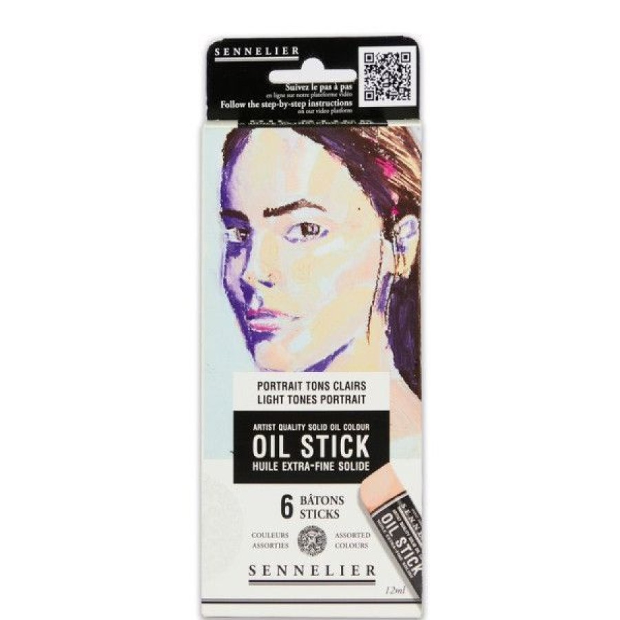 Peintures Creastore Peinture A L'Huile Extra&Fine | Etui 6 Mini Oil Stick - Portrait Tons Clairs - Sennelier