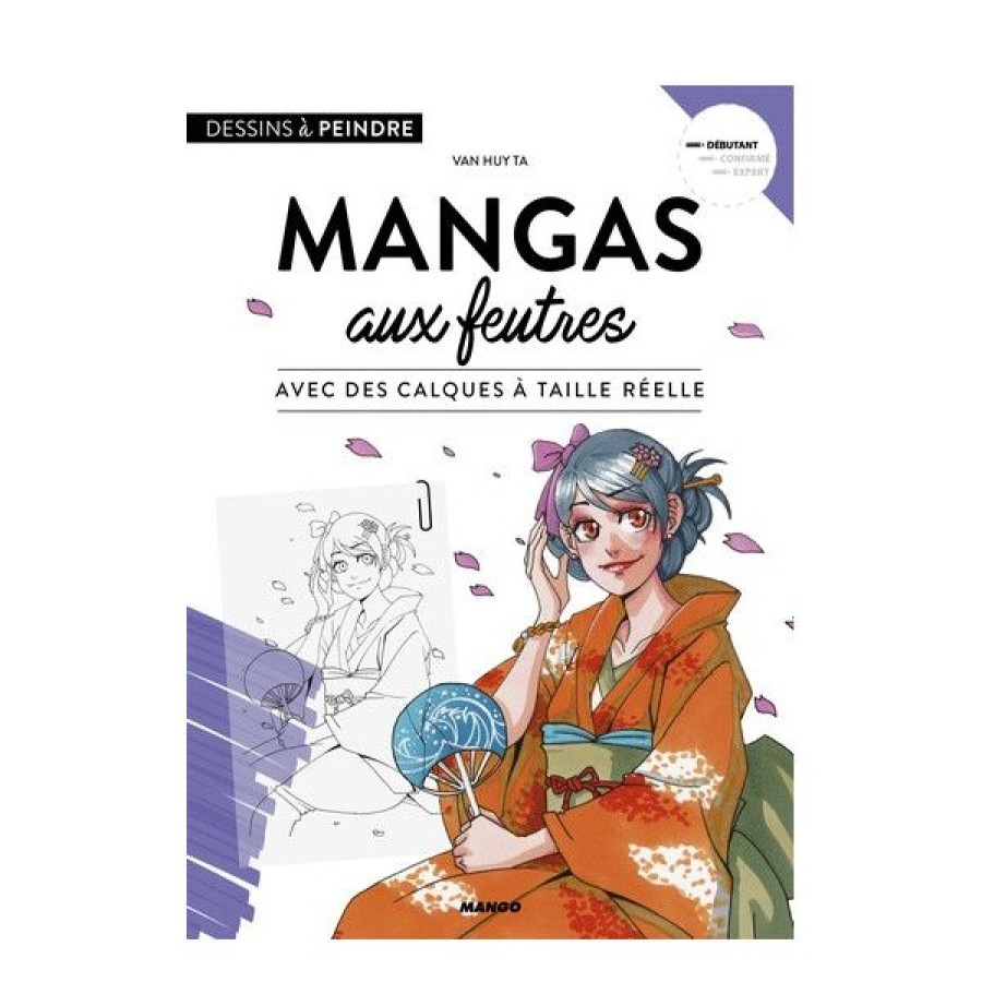 Dessin & Arts Graphiques Creastore Livres Dessin Mangas | Mangas Aux Feutres - Livre