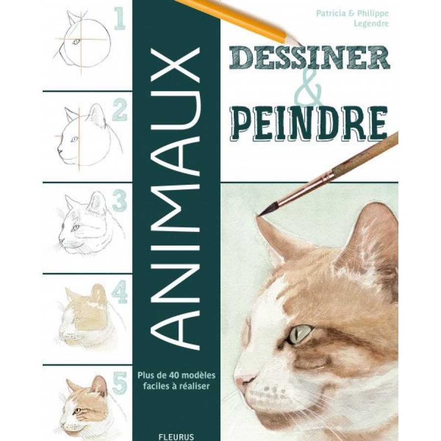 Dessin & Arts Graphiques Creastore Livres Dessin | Dessiner Et Peindre Les Animaux - Livre