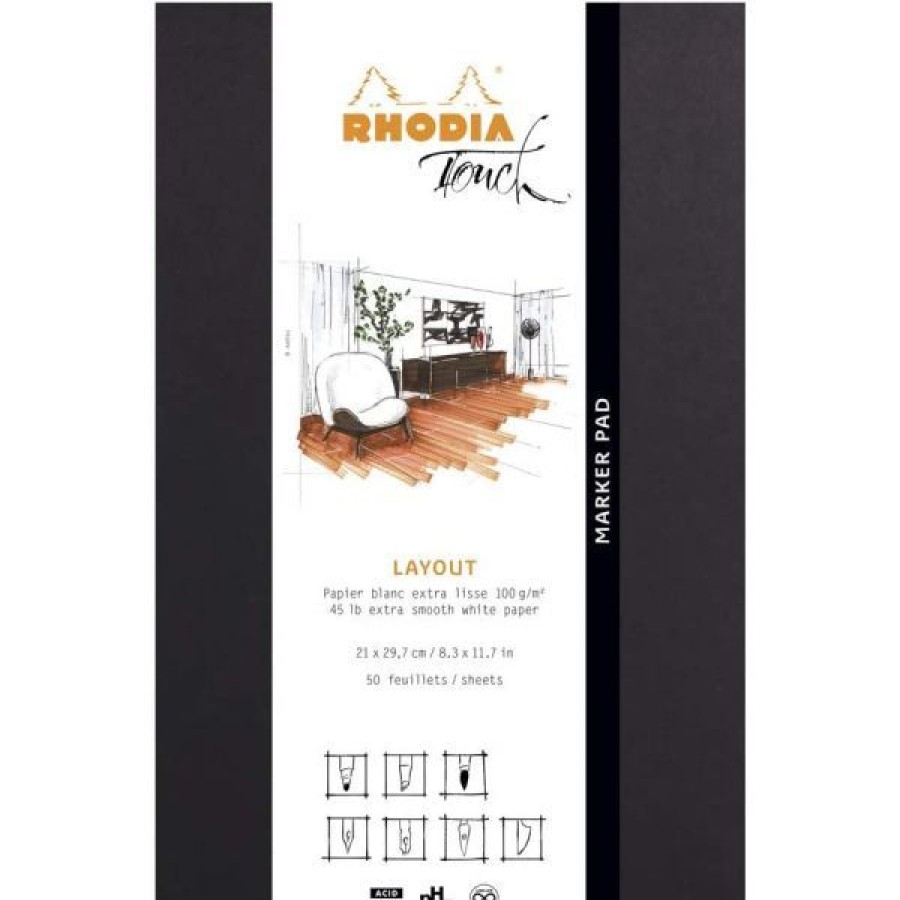 Papiers Creastore Papiers Dessin | Rhodia Touch - Bloc Marqueur