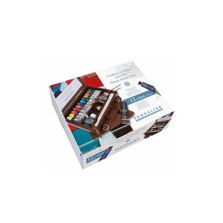 Peintures Creastore Peinture A L'Huile Extra&Fine | Coffret Huile Extra-Fine - 12 Tubes 40Ml - Sennelier