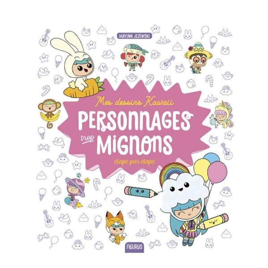 Dessin & Arts Graphiques Creastore Livres Dessin | Mes Dessins Kawaii Personnages Trop Mignons - Livre