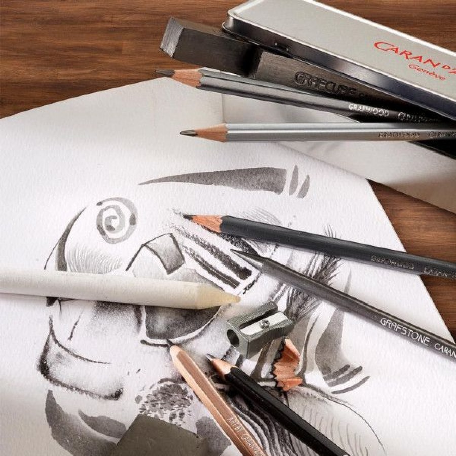 Dessin & Arts Graphiques Creastore Crayons Graphites | Crayon Graphite Grafwood - Caran D'Ache