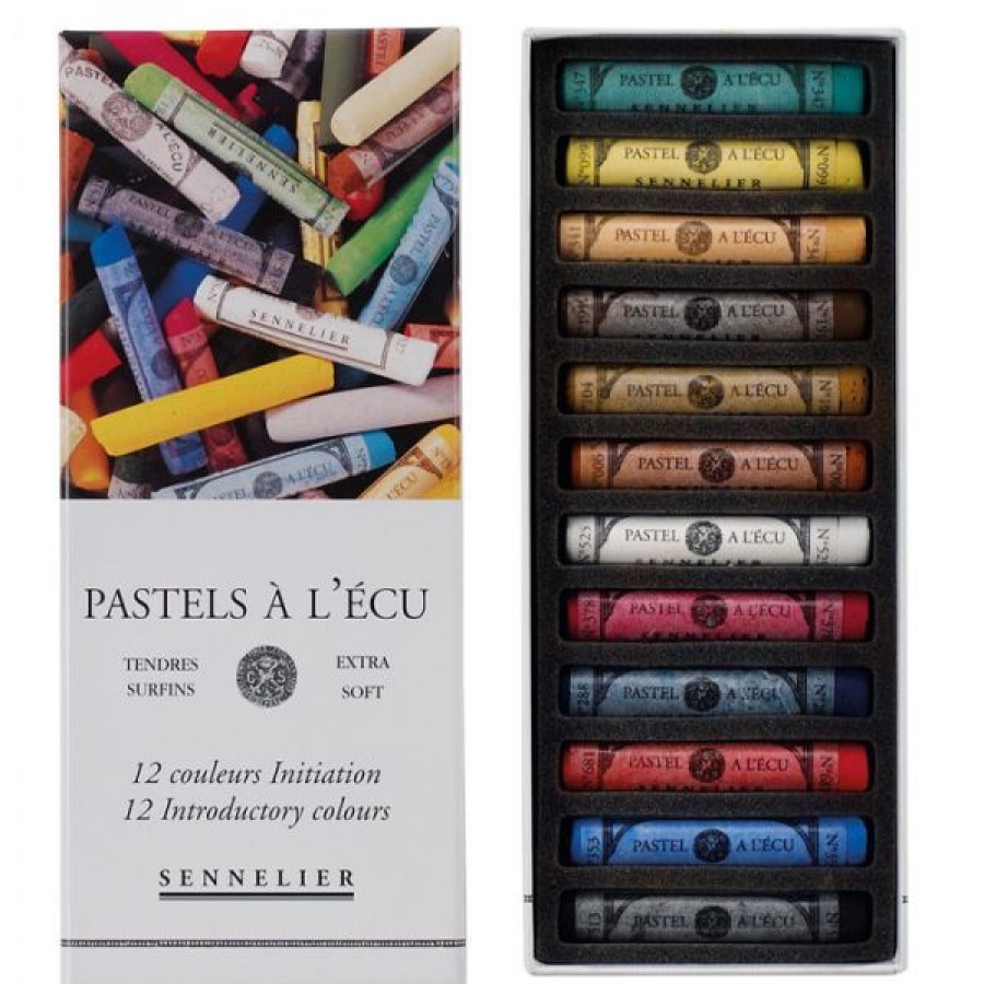 Dessin & Arts Graphiques Creastore Pastels Secs Craies | Boite De 12 Pastels A L'Ecu Sennelier