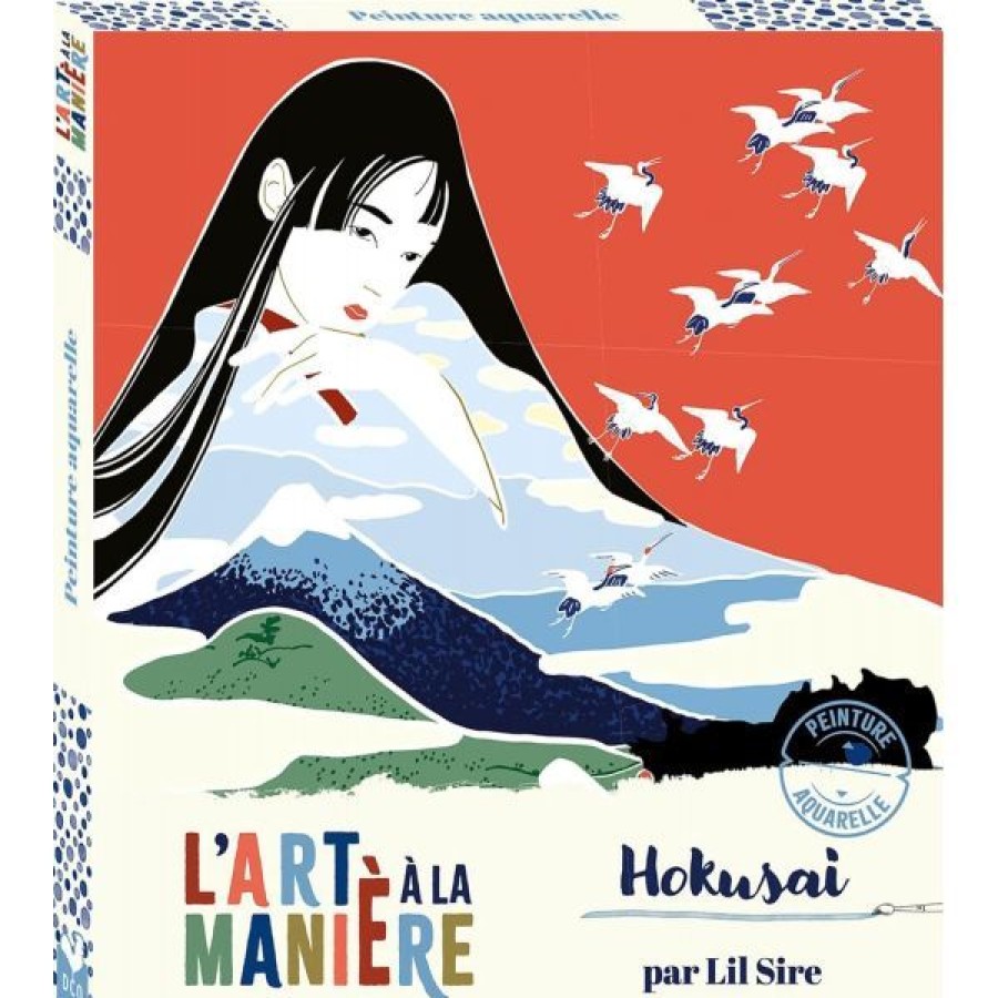 Peintures Creastore Livres Aquarelle | L'Art A La Maniere Hokusai - Aquarelle - Livre