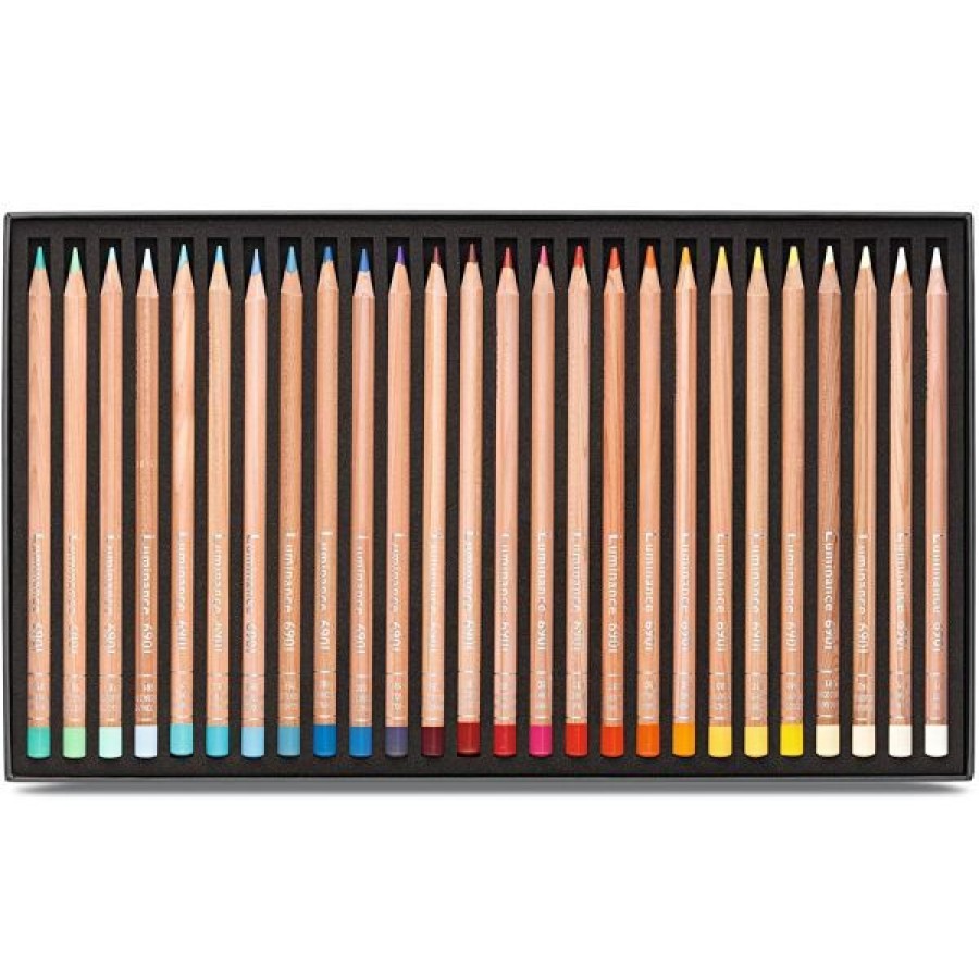 Dessin & Arts Graphiques Creastore Crayons De Couleurs | Boite De 76 Crayons De Couleurs Luminance 6901 - Caran D'Ache