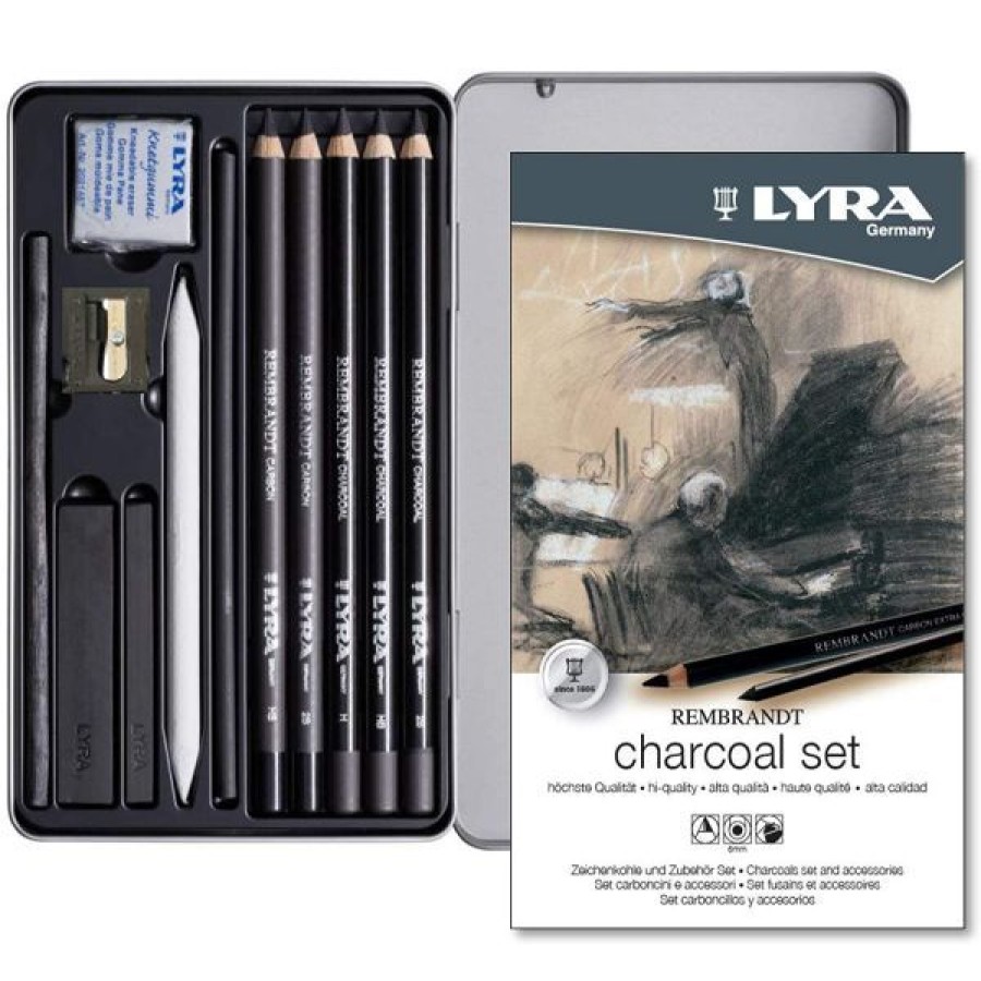 Dessin & Arts Graphiques Creastore Fusains Sanguines | Set Fusain Et Accessoires - Lyra