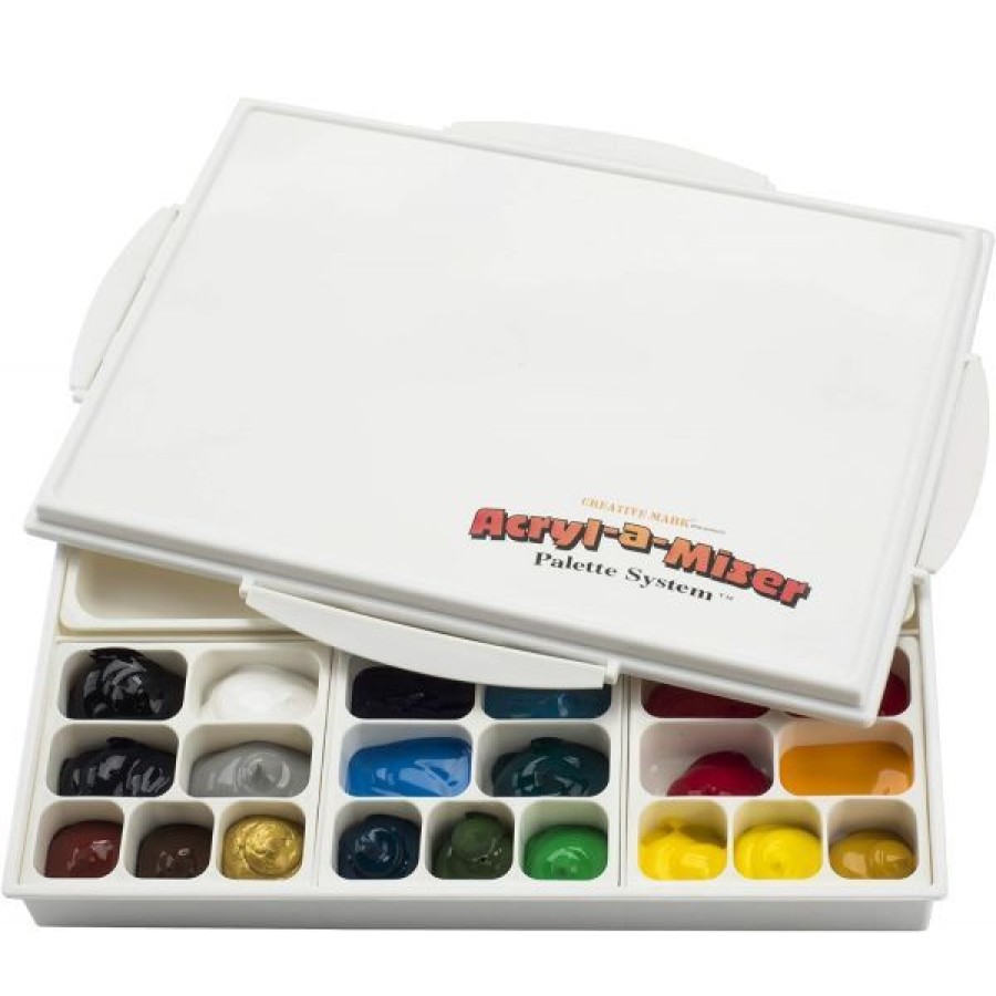 Pinceaux & Fournitures Creastore Palettes Et Godets | Palette Acryl-A-Miser - 32X23X4 Cm