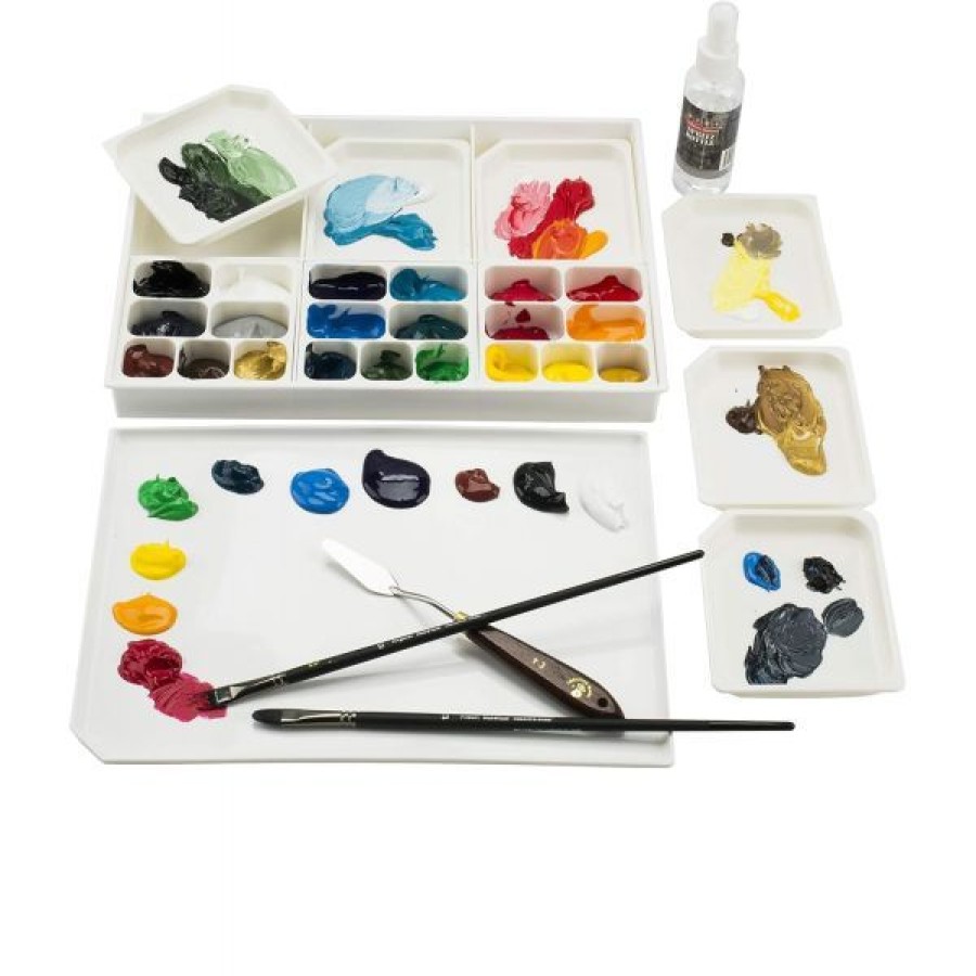 Pinceaux & Fournitures Creastore Palettes Et Godets | Palette Acryl-A-Miser - 32X23X4 Cm