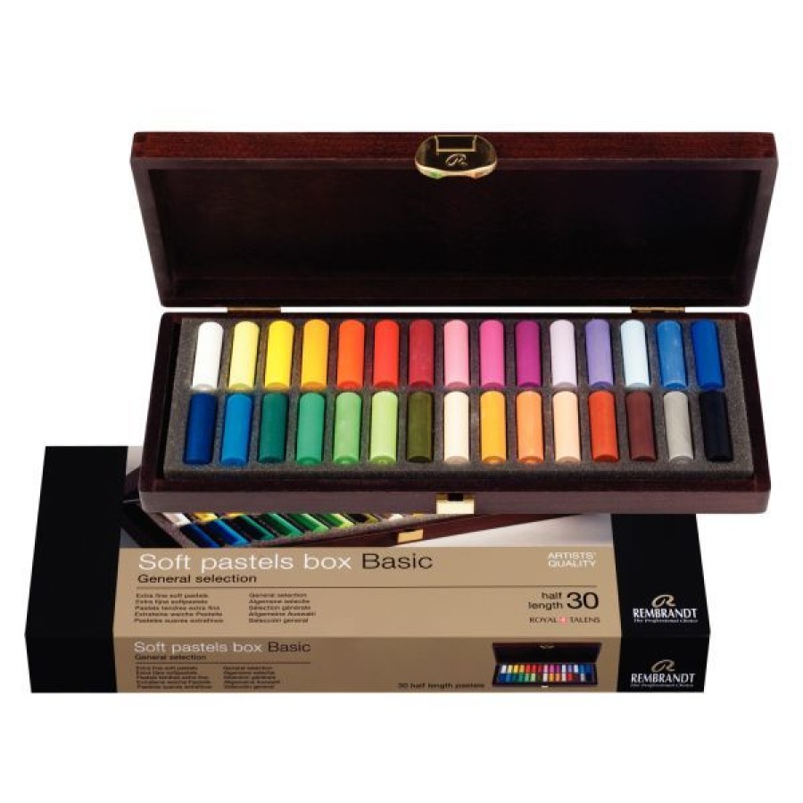 Dessin & Arts Graphiques Creastore Pastels Secs Craies | Coffret Pastels Rembrandt - 30 Demi-Pastels