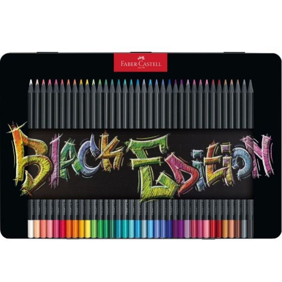 Dessin & Arts Graphiques Creastore Crayons De Couleurs | Crayons De Couleur Black Edition - Faber-Castell