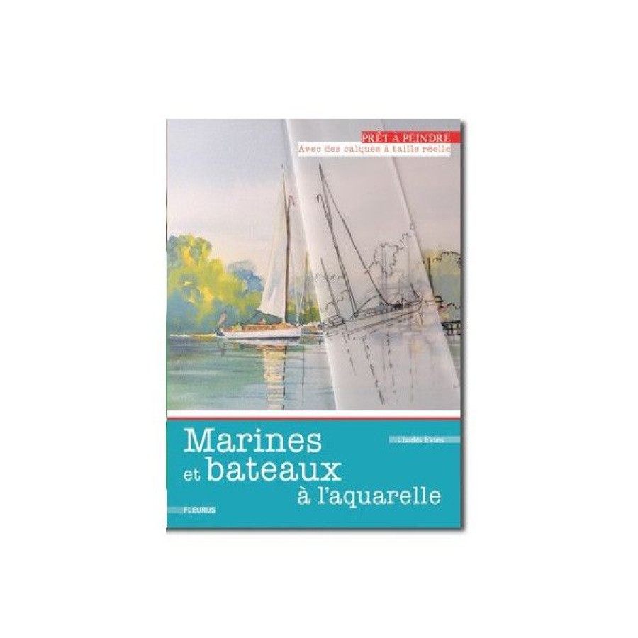 Peintures Creastore Livres Aquarelle | Marines Et Bateaux A L'Aquarelle - Livre + Calques