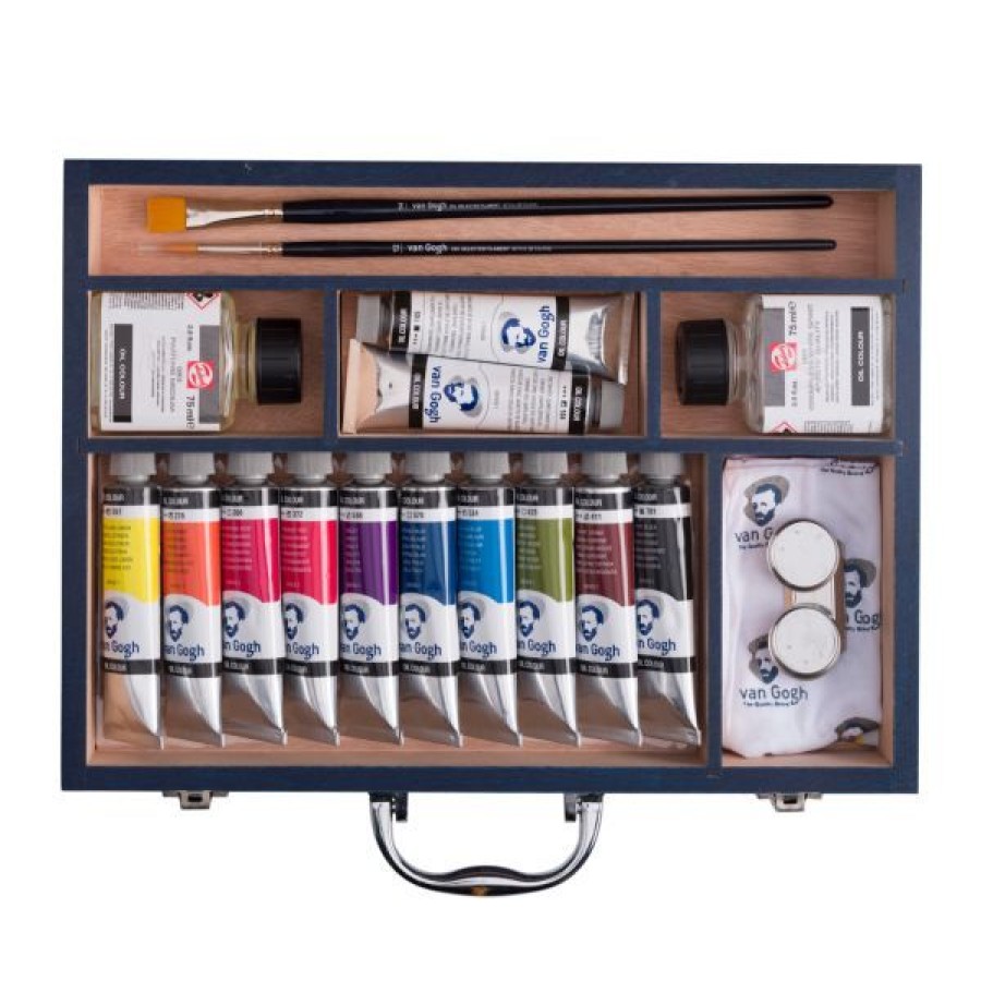 Peintures Creastore Peinture A L'Huile Fine | Coffret Huile Starter Box Xl - Van Gogh - Talens