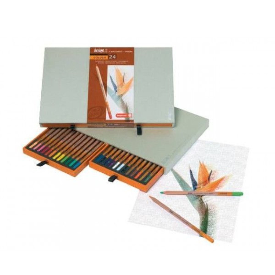 Dessin & Arts Graphiques Creastore Crayons De Couleurs | Coffret 24 Crayons De Couleur - Bruynzeel