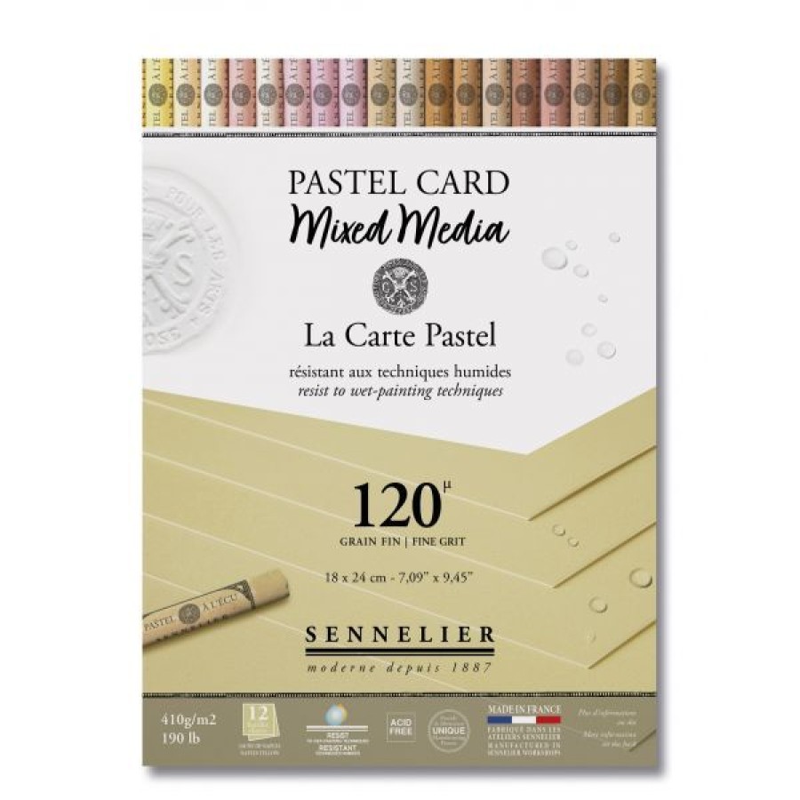 Papiers Creastore | Pastel Card Mixed Media - Jaune De Naples - Sennelier