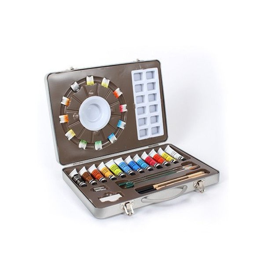 Peintures Creastore Peinture Aquarelle Fine | Coffret Metal Peinture Aquarelle - Pebeo