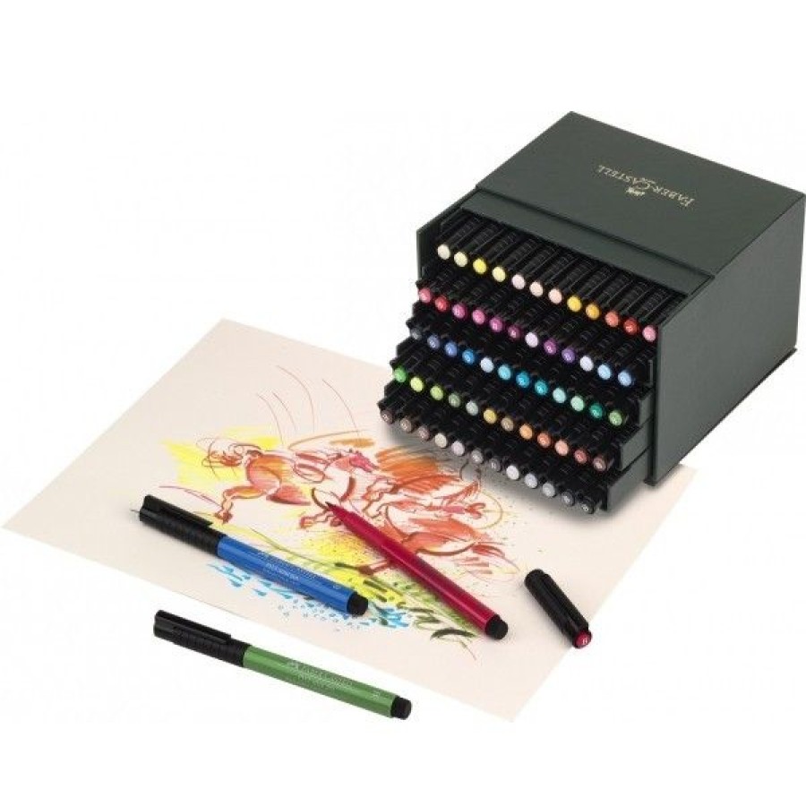 Dessin & Arts Graphiques Creastore Feutres | Coffret 60 Feutres Pitt Artist Pen - Faber-Castell