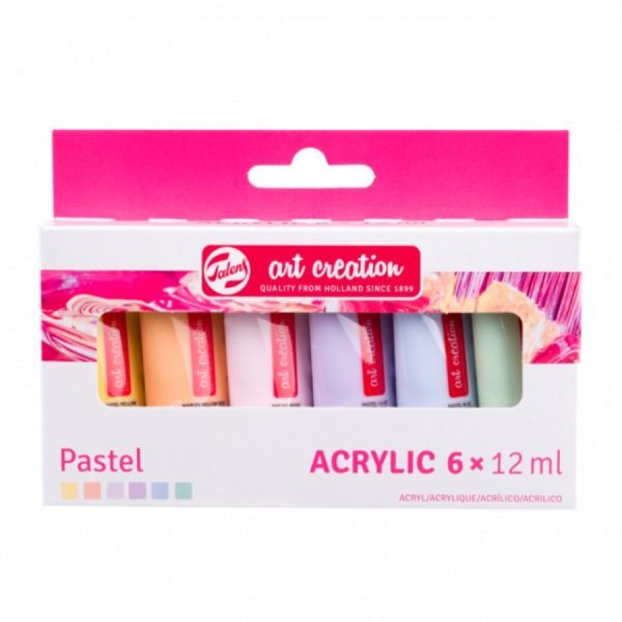 Peintures Creastore Peinture Acrylique Fine | Set Acrylique 6 Tubes 20Ml - Art Creation