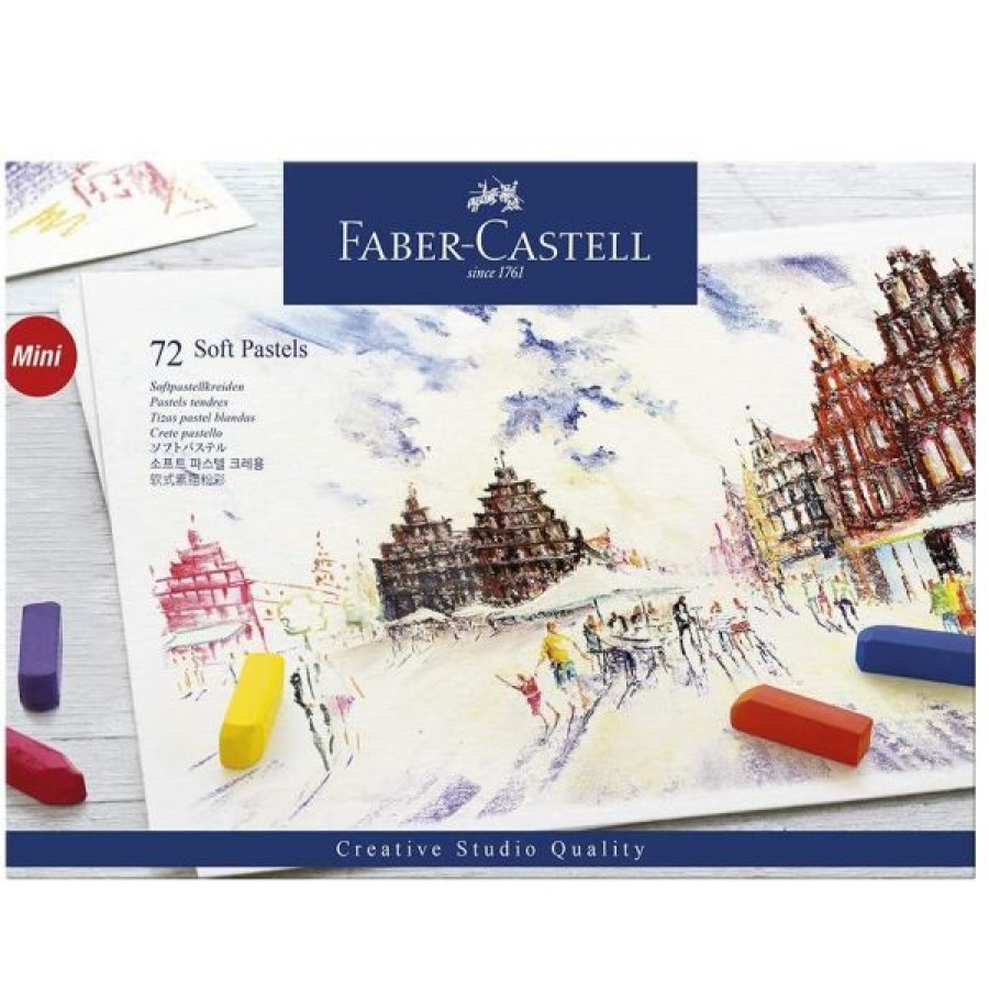 Dessin & Arts Graphiques Creastore Pastels Secs Craies | Set De 72 Demi-Pastels Secs - Faber-Castell