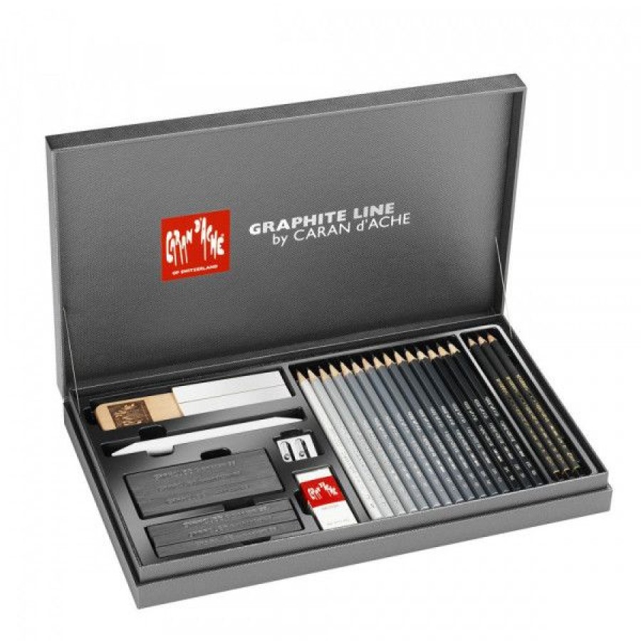 Dessin & Arts Graphiques Creastore Crayons Graphites | Coffret Graphite Line - Caran D'Ache