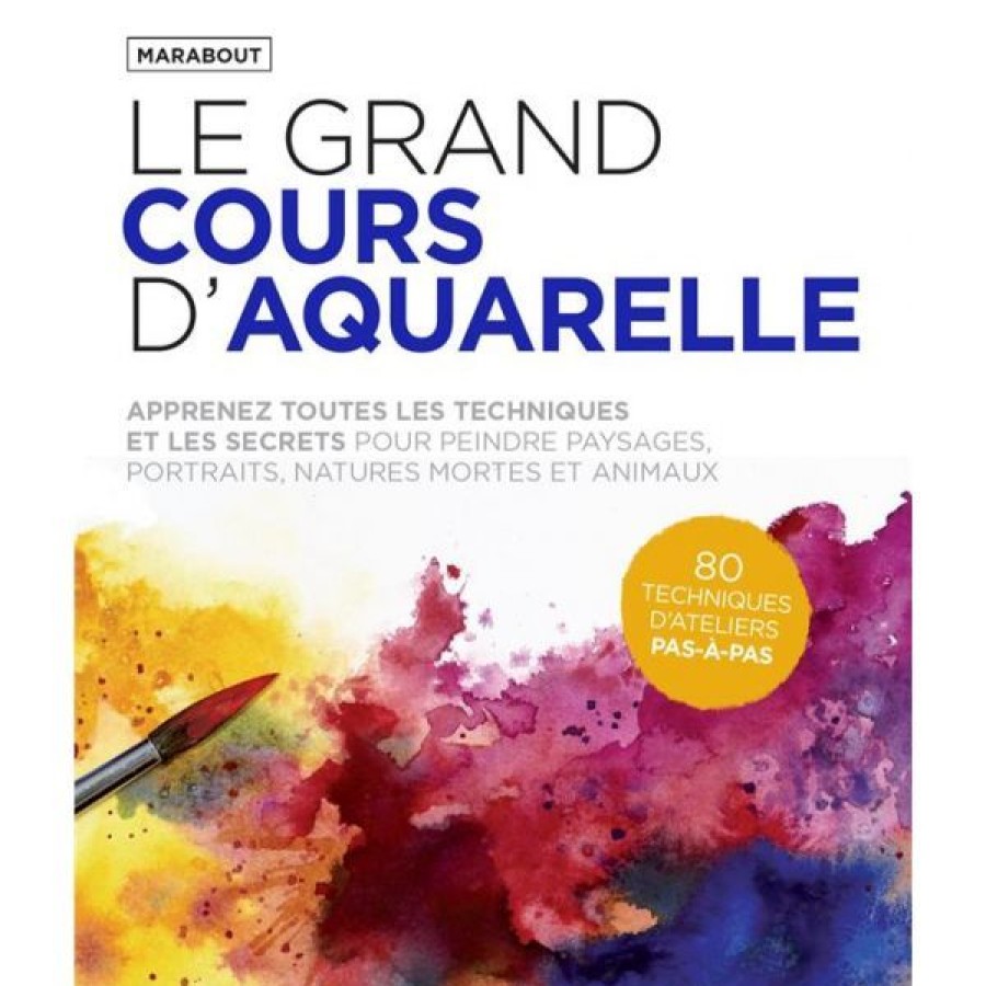 Peintures Creastore Livres Aquarelle | Livre Le Grand Cours D'Aquarelle