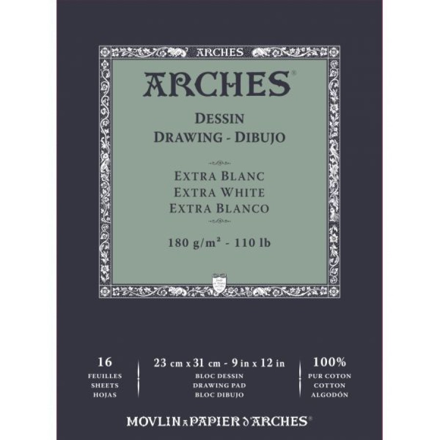 Papiers Creastore Papiers Dessin | Bloc Dessin & Gravure - Velin Bfk Rives - Arches