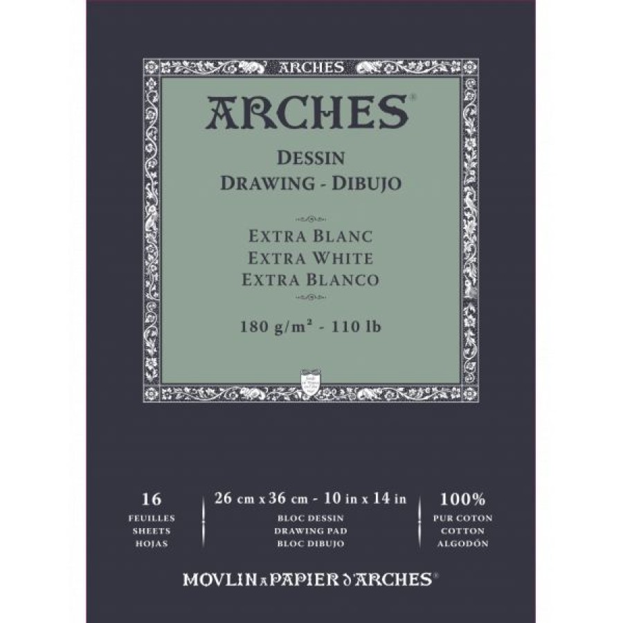 Papiers Creastore Papiers Dessin | Bloc Dessin & Gravure - Velin Bfk Rives - Arches